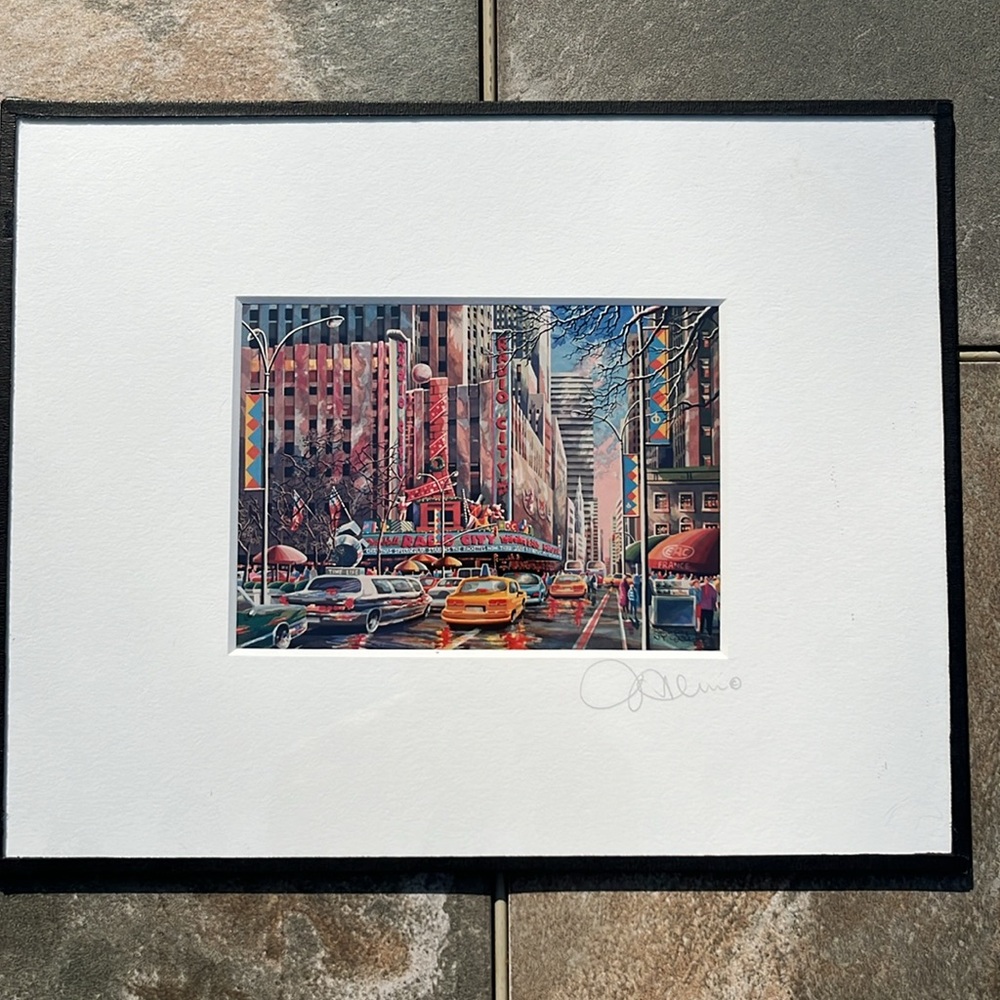 Michael J Leu Radio City Music New York‎ Colorful Cityscape Print Picture…